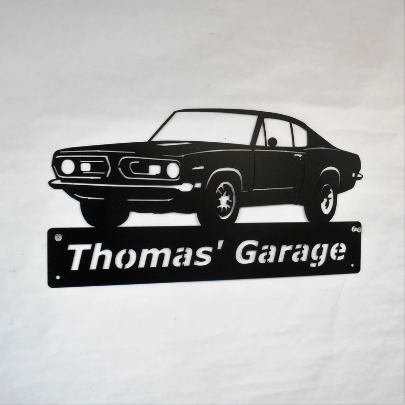 1967 Barracuda Fastback-Personalized Metal Wall Art