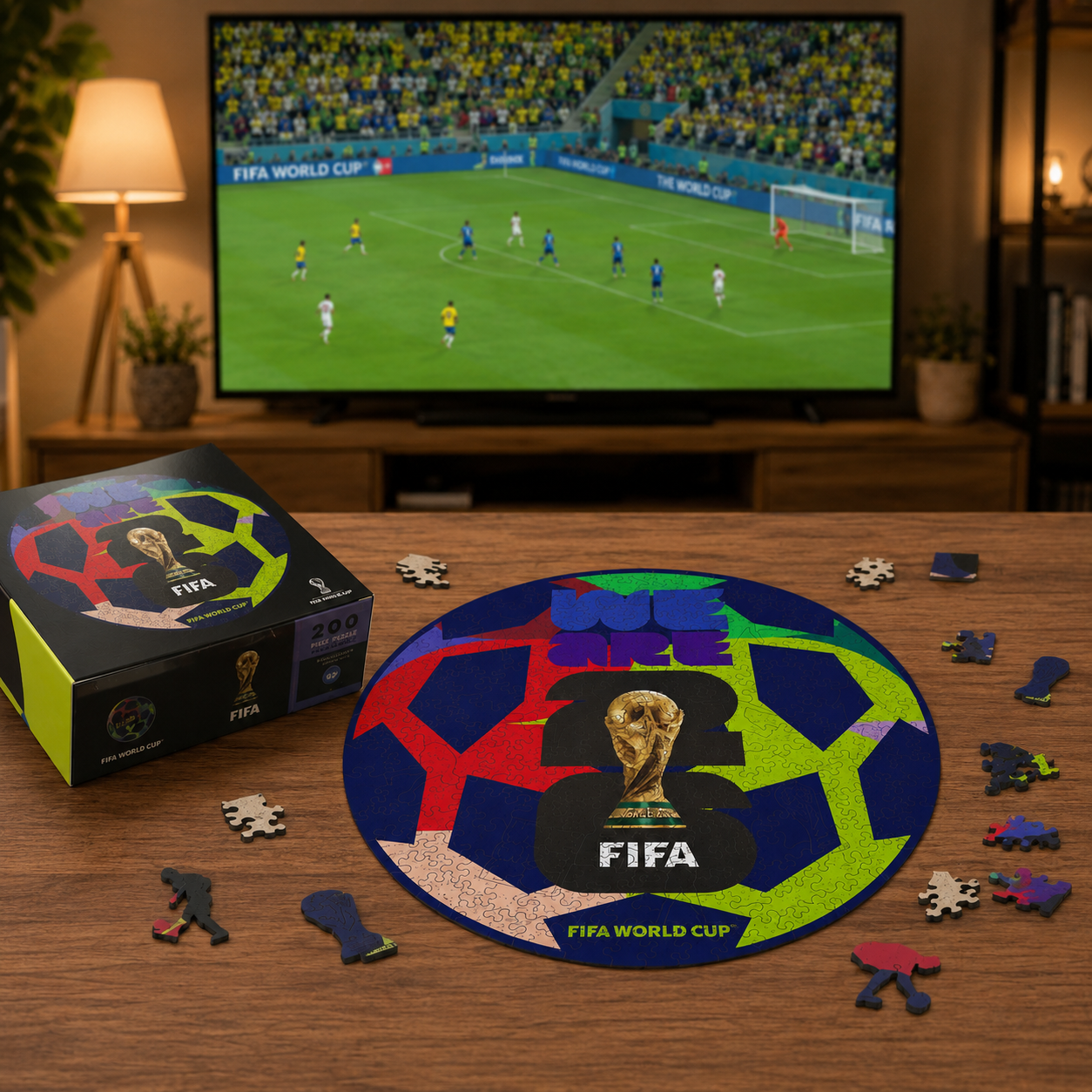 FIFA World Cup 2026 Edition Soccer Puzzle for Adults 200 Pieces -Fans Collectible