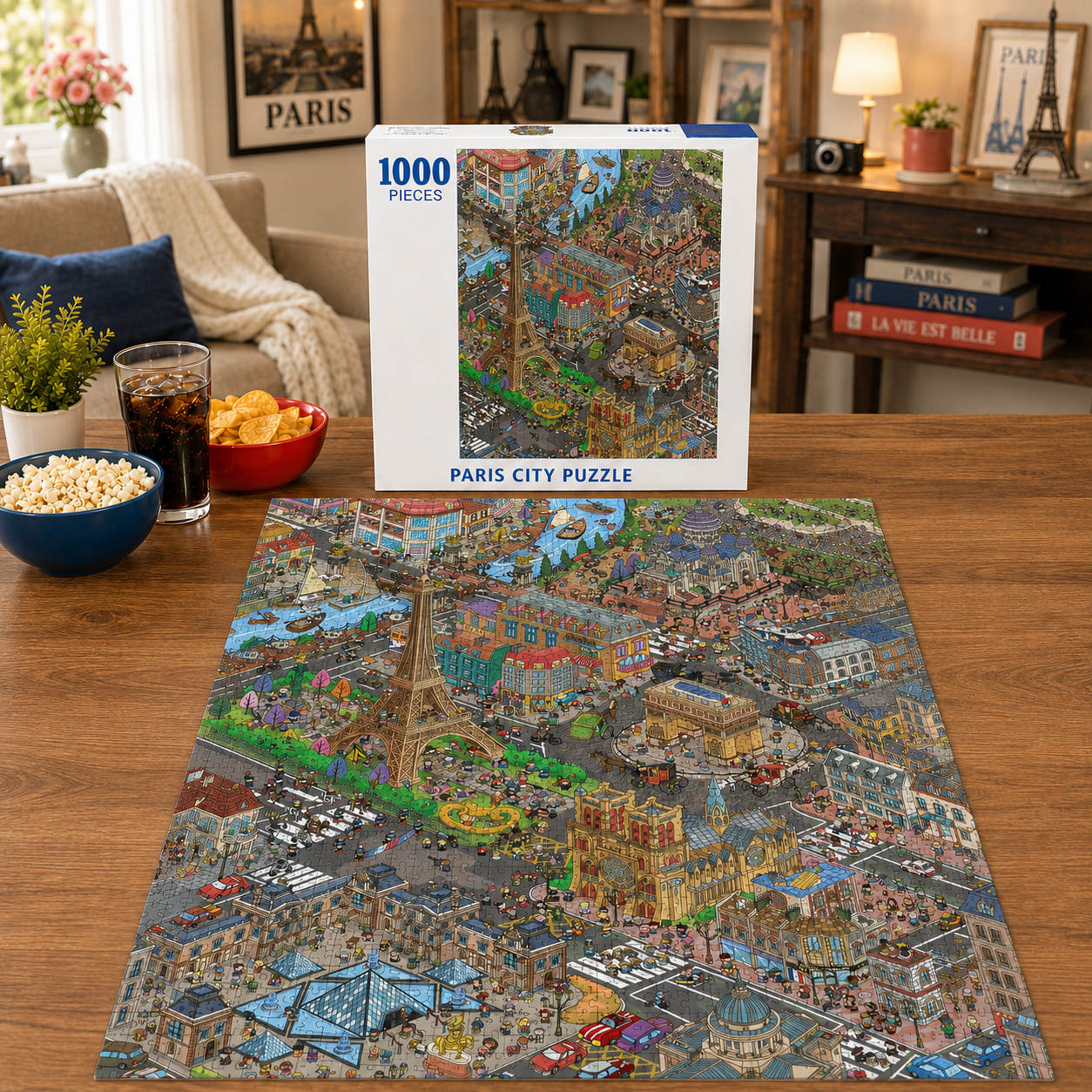  Around the World City Adventure Puzzle-Choose your favorite city