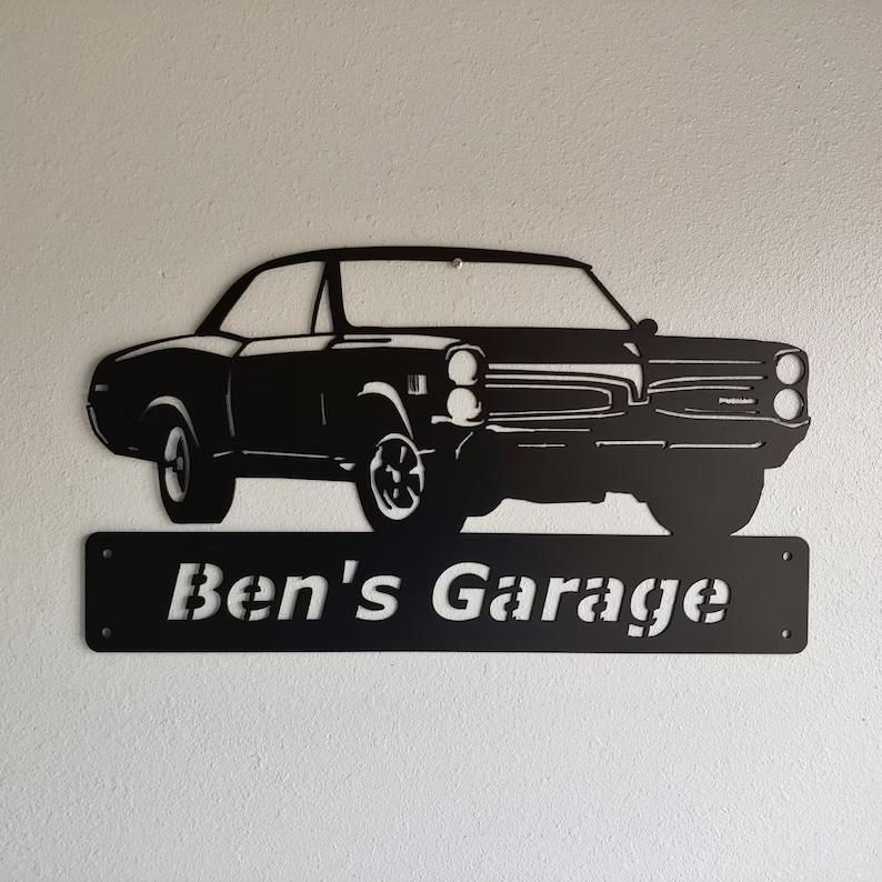 1966 Pontiac-Personalized Metal Wall Art