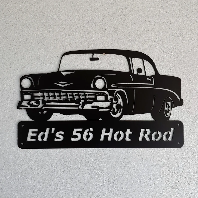 1956 Chevrolet Bel Air-Personalized Metal Wall Art