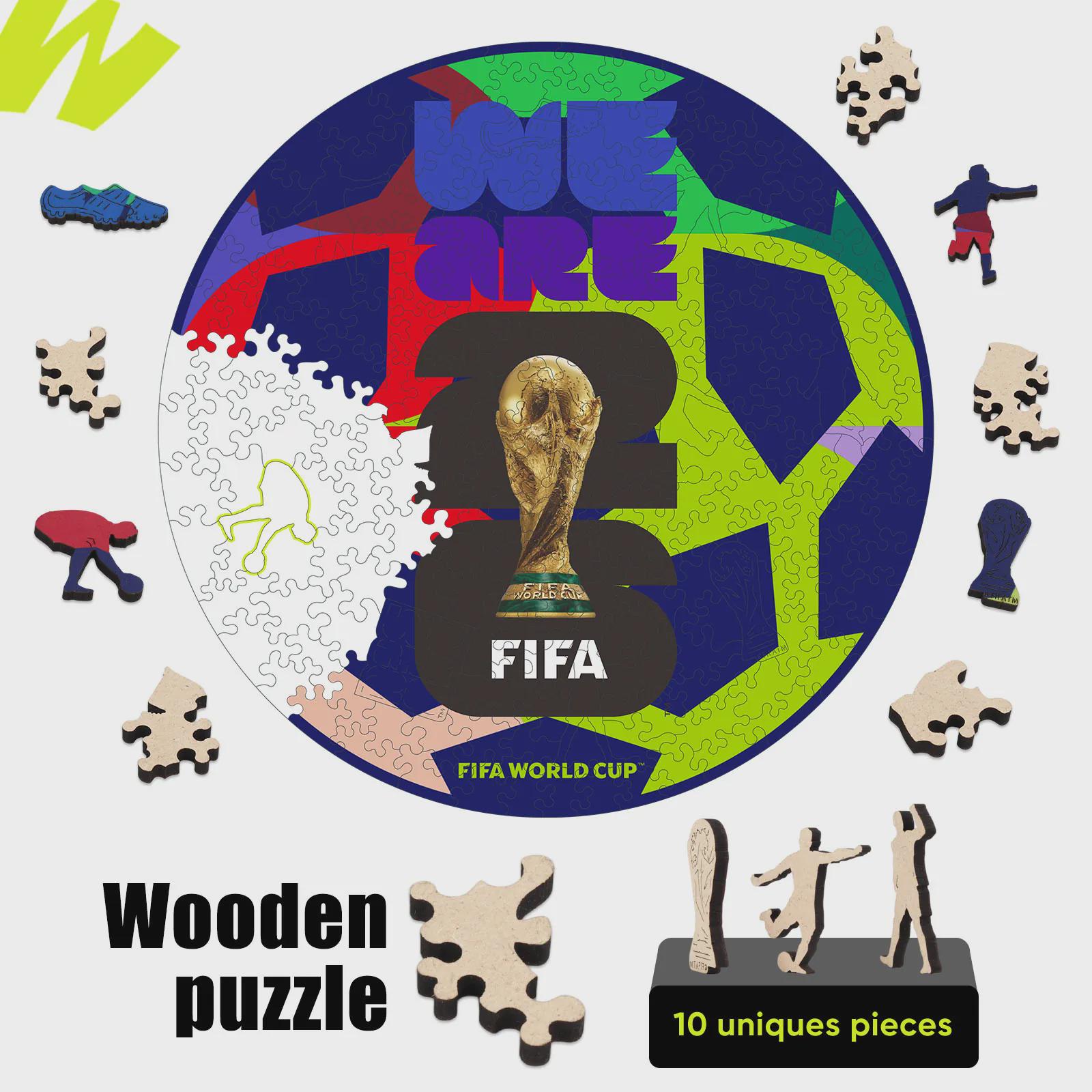 FIFA World Cup 2026 Edition Soccer Puzzle for Adults 200 Pieces -Fans Collectible
