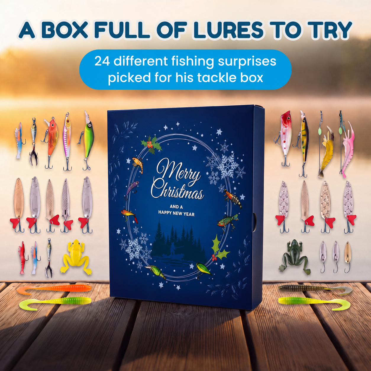 The Fishing Advent Calendar — 24 Real Lures, One Behind Every Door