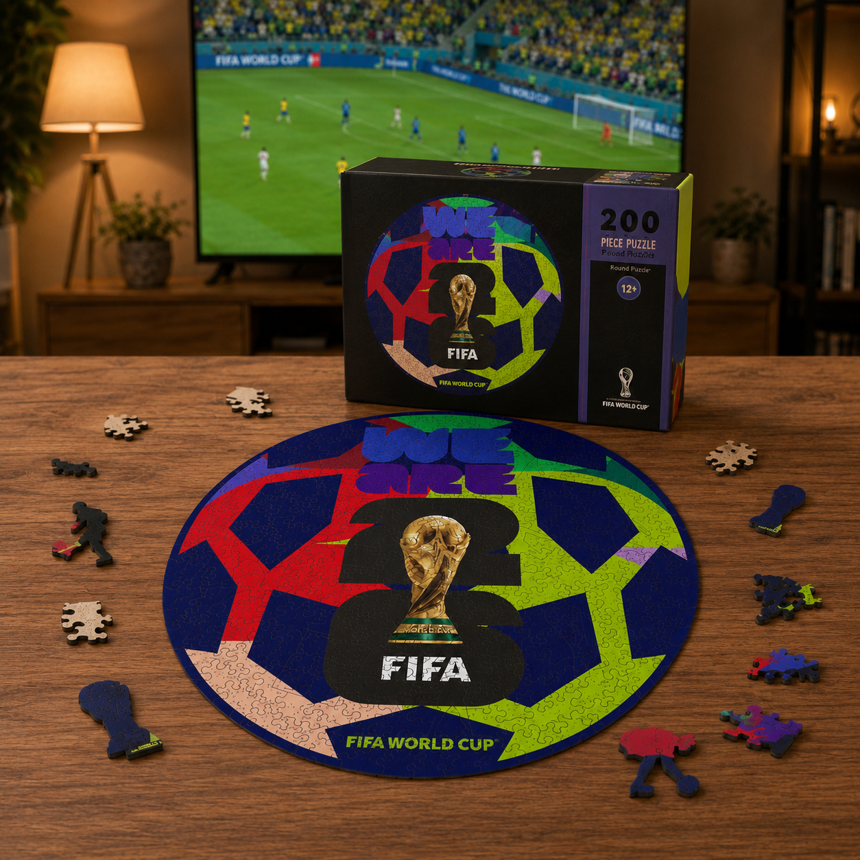 FIFA World Cup 2026 Edition Soccer Puzzle for Adults 200 Pieces -Fans Collectible