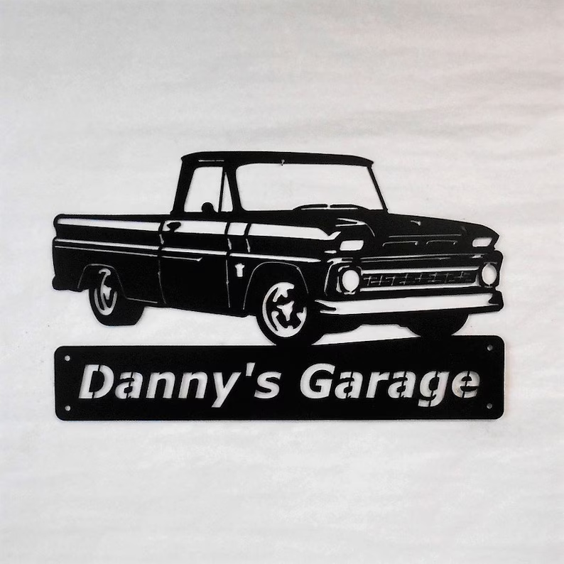 1964 1965 1966 Chevrolet-Chevy Truck-Personalized Metal Sign