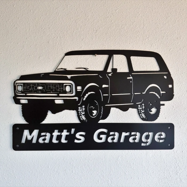 1971 Chevrolet Blazer-Personalized Metal Wall Art