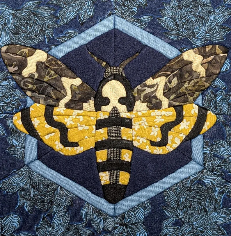 Death's Head Moth- Original Kinusaiga