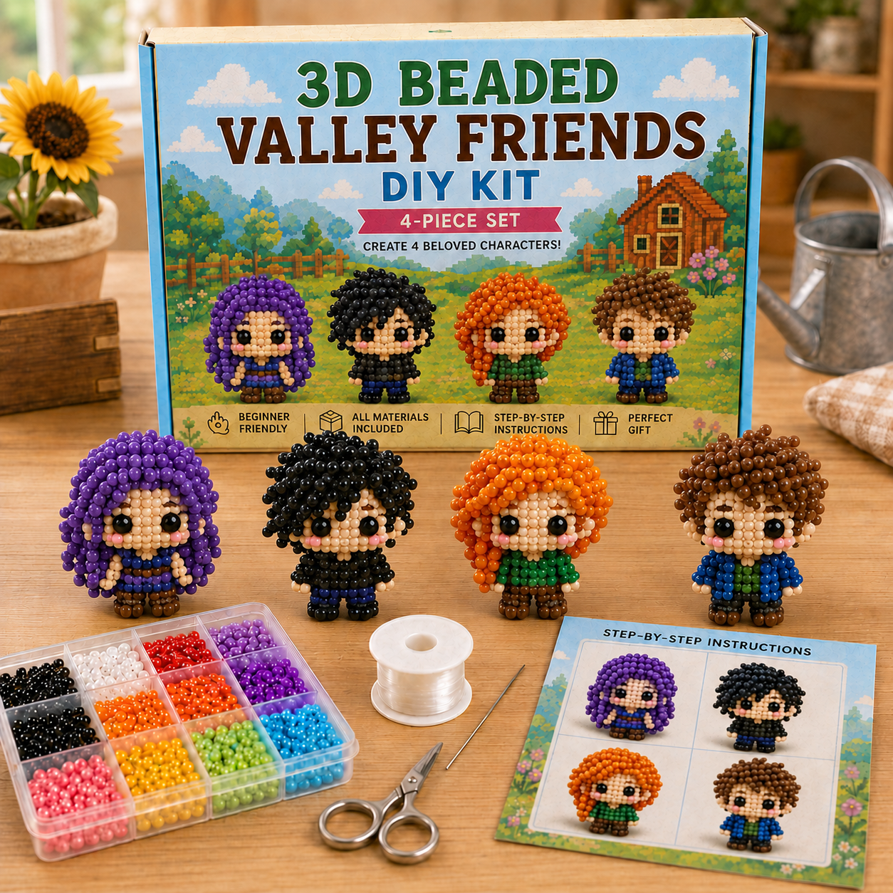 3D Stardew Valley Inspired Beading DIY Kit - A Gift for Stardew Valley Fans