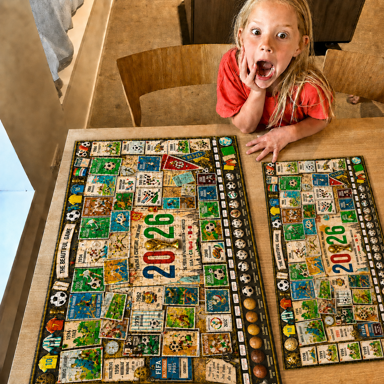 2026 World Cup History Collector's Puzzle | 96 Years of Football Legends (500/1000 Pieces)