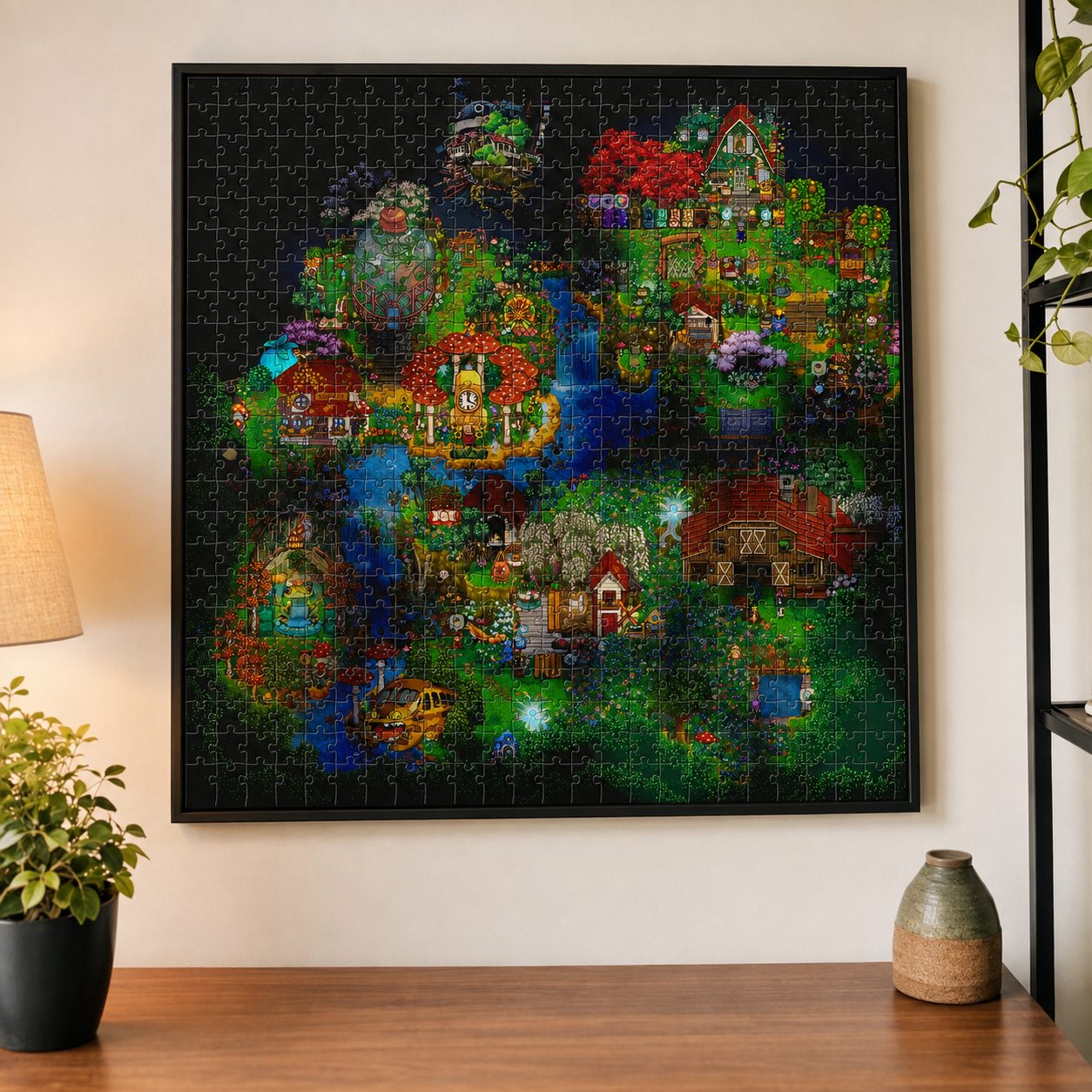 Stardew Valley Sky Farm Seasons Inspiration Puzzle (1000 pieces) — A puzzle game every Stardew Valley fan will love