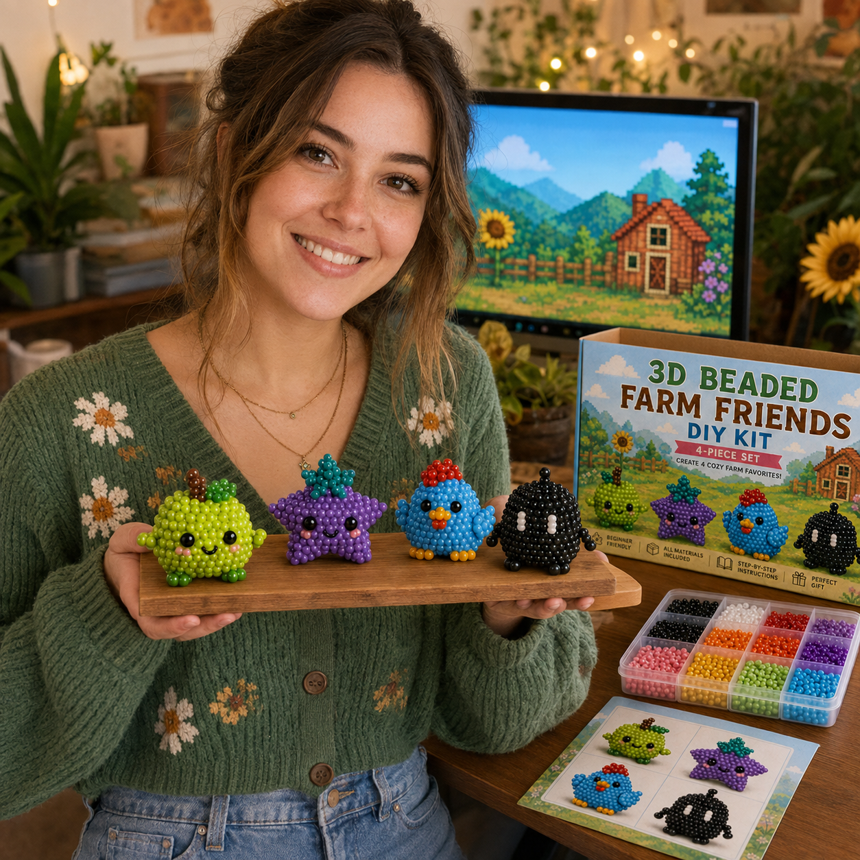 3D Stardew Valley Inspired Beading DIY Kit - A Gift for Stardew Valley Fans