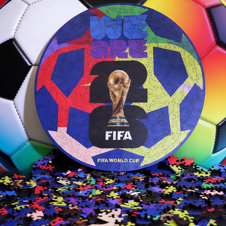 FIFA World Cup 2026 Edition Soccer Puzzle for Adults 200 Pieces -Fans Collectible