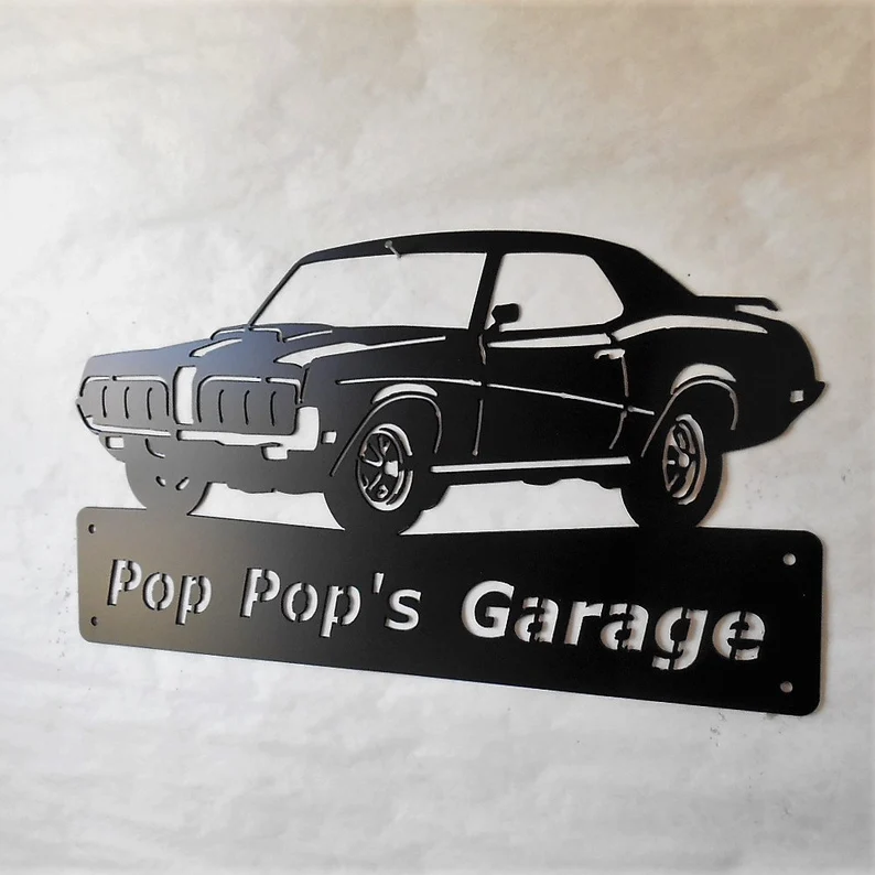 1970 Mercury Cougar Eliminator-Personalized Metal Wall Art