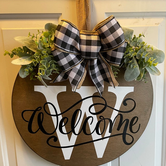 Last Name Year Round Front Door Wreath-Mother's Day Gift