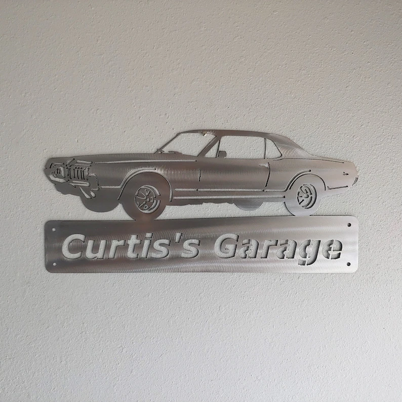 1967 Mercury Cougar-Personalized Metal Wall Art