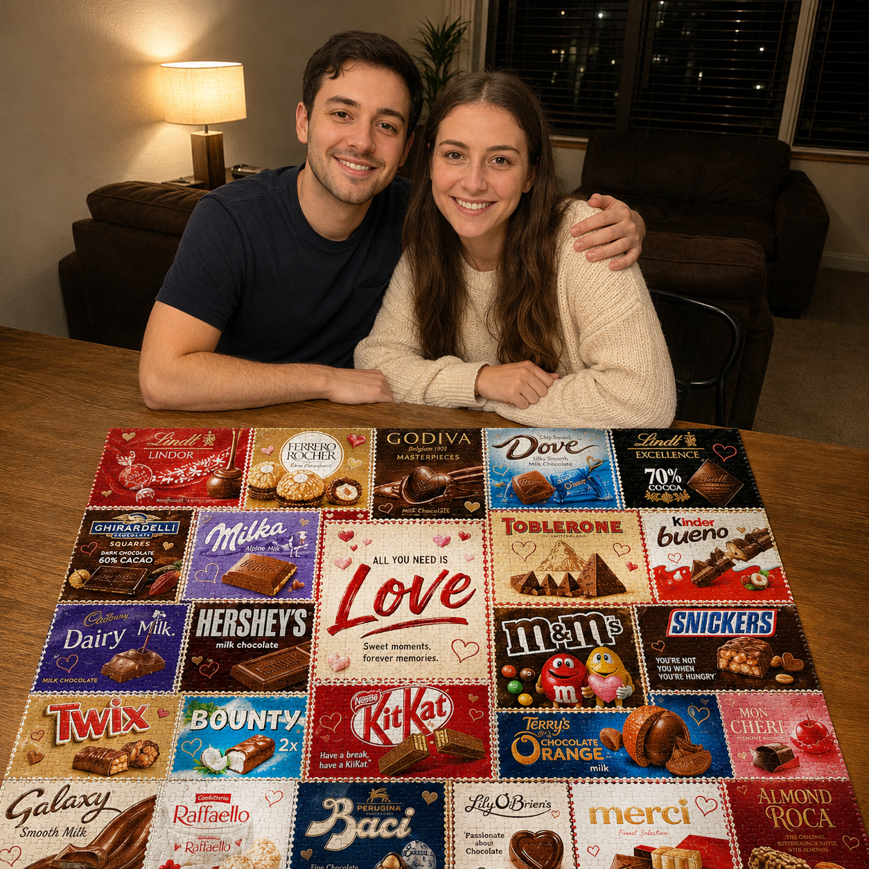 Chocolate About Love Jigsaw Puzzle - 500/1000 Pieces