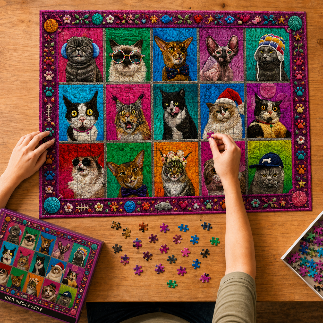 Cat Portraits-A Purr-fect Puzzle Made for Cat Lovers 🐱