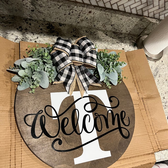 Last Name Year Round Front Door Wreath-Mother's Day Gift