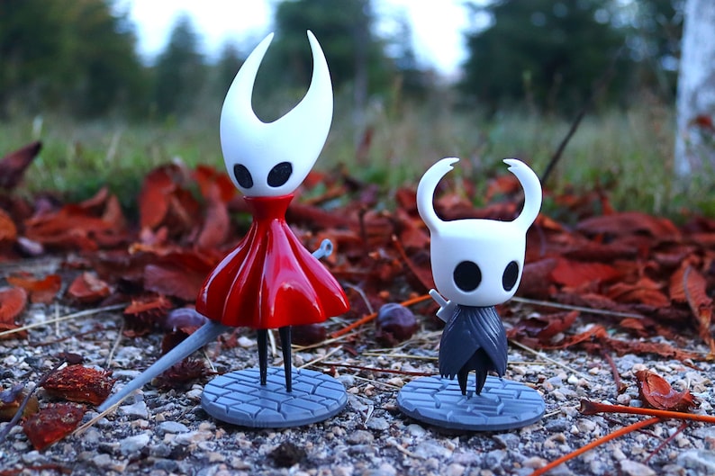 Hollow Knight & Hornet-Inspired 3D Figures, Gamer Gift, Indie Game Room Decor