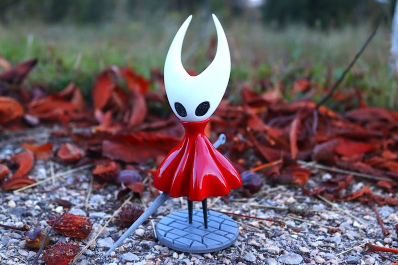 Hollow Knight & Hornet-Inspired 3D Figures, Gamer Gift, Indie Game Room Decor