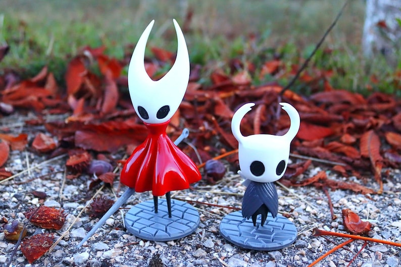 Hollow Knight & Hornet-Inspired 3D Figures, Gamer Gift, Indie Game Room Decor