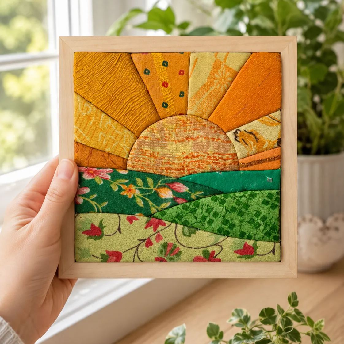 SUN Kinusaiga Kit Stitch-Free Fabric Art 