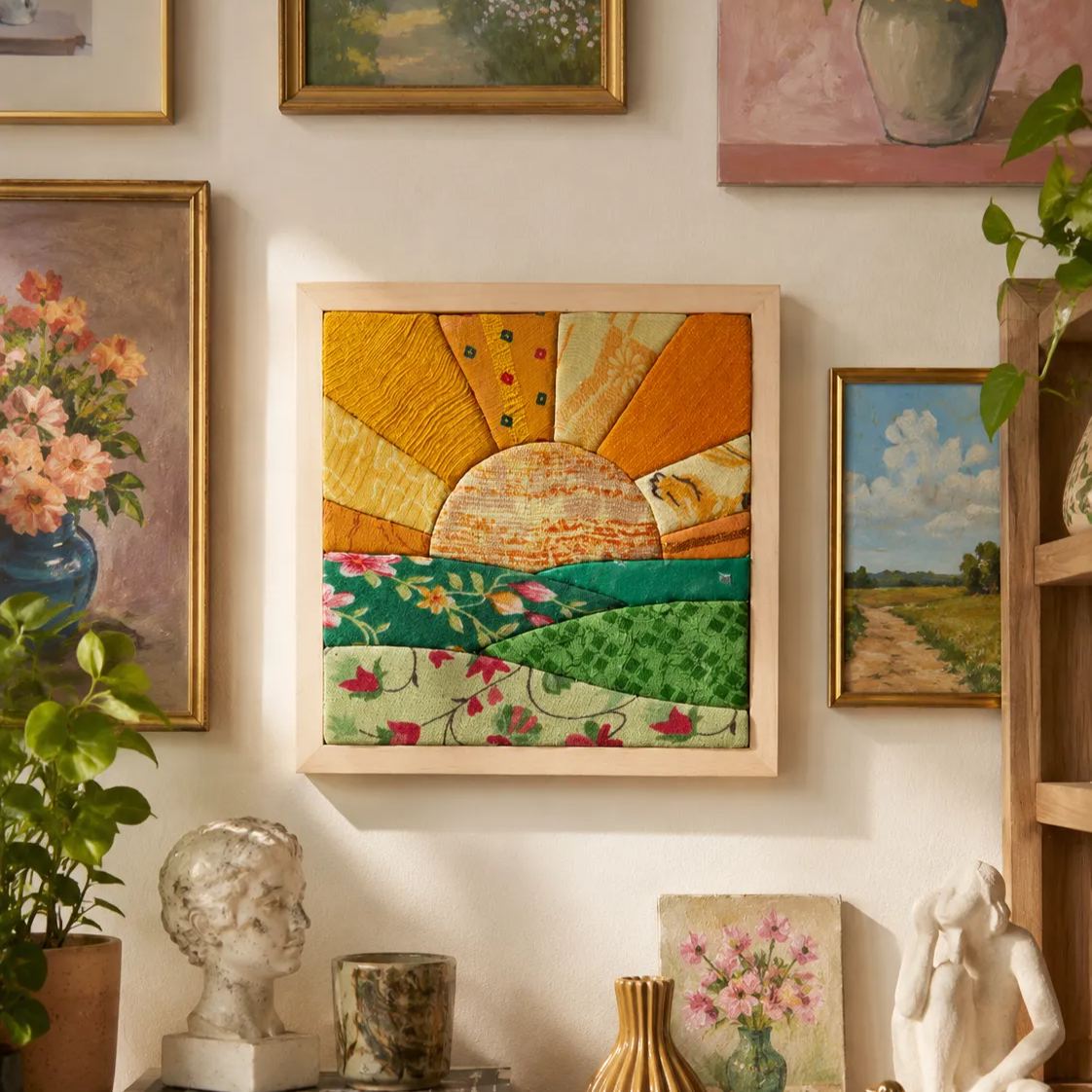 SUN Kinusaiga Kit Stitch-Free Fabric Art 
