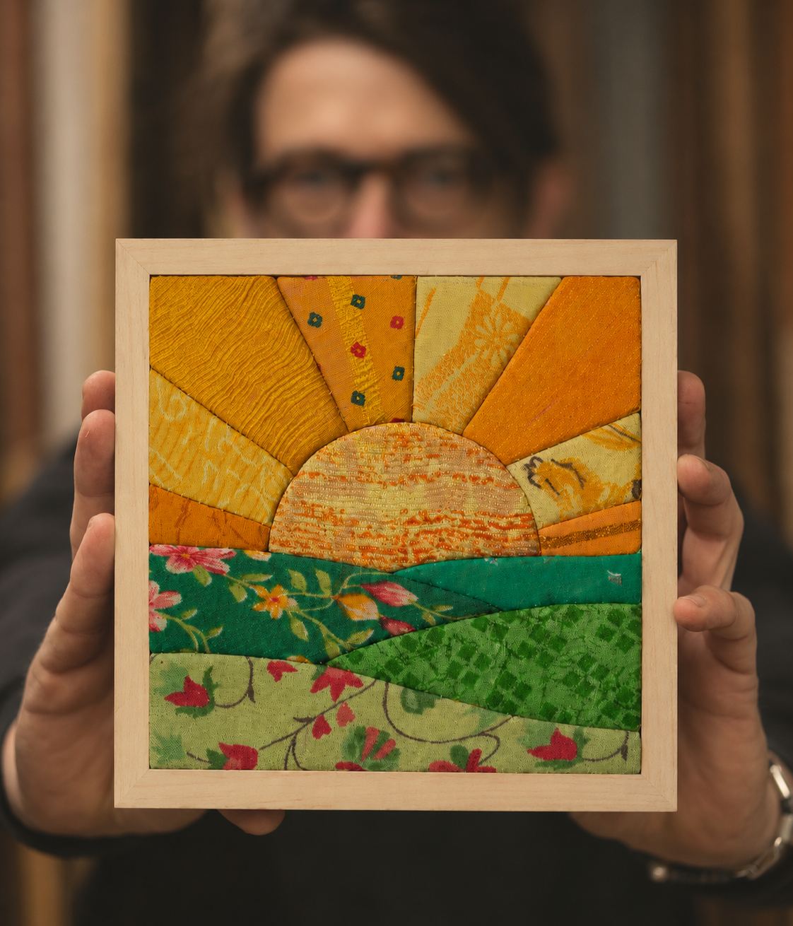 SUN Kinusaiga Kit Stitch-Free Fabric Art 
