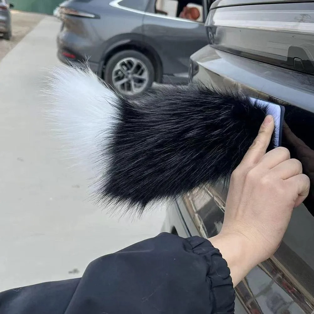 Remote-Control Fluffy Wagging Tail Car Accessory