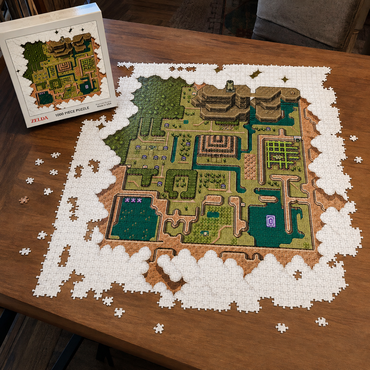 ⚔️Zelda-Inspired day and night Map Puzzle – A Must-Have for Game Fans🍄