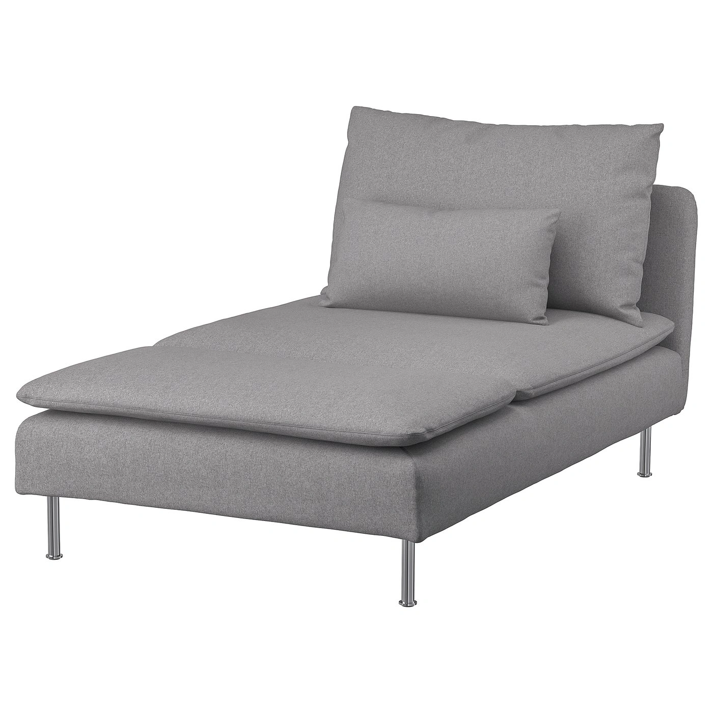 Chaise longue gris oscuro con tapizado cómodo-orderlumo