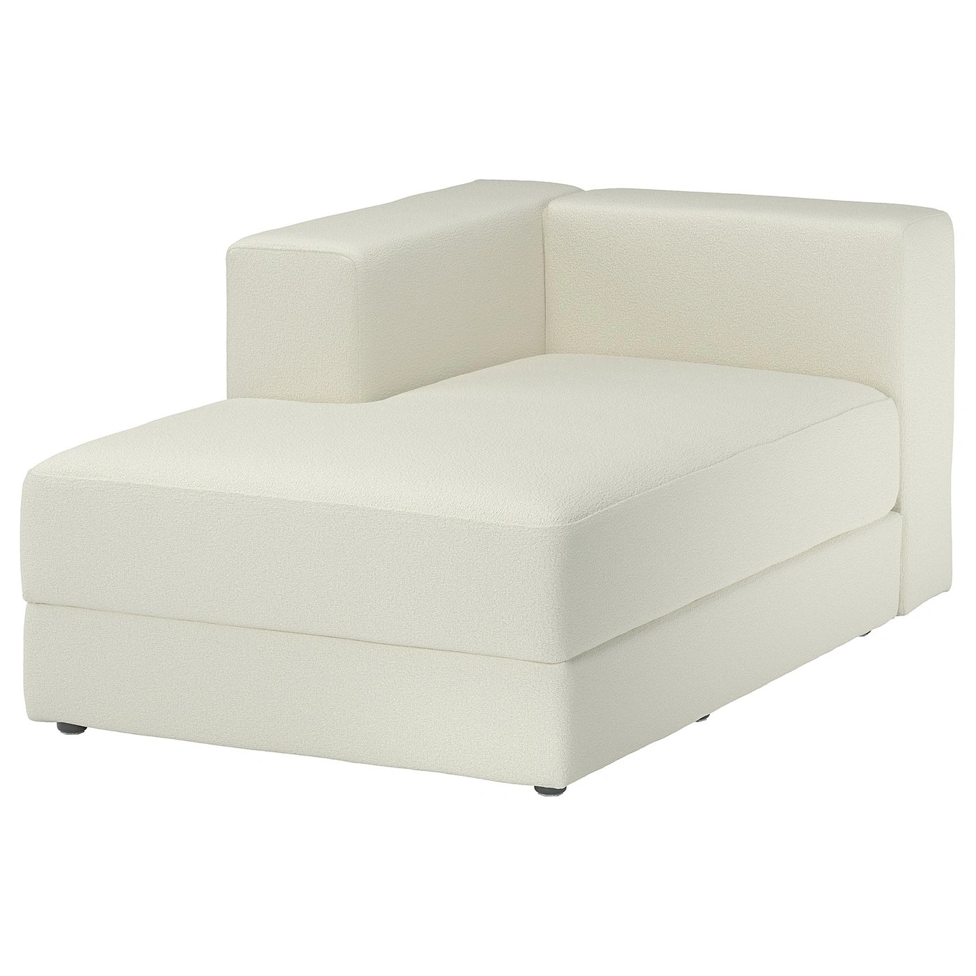 Chaise longue módulo izquierdo con reposabrazos blanco roto-ordervexa
