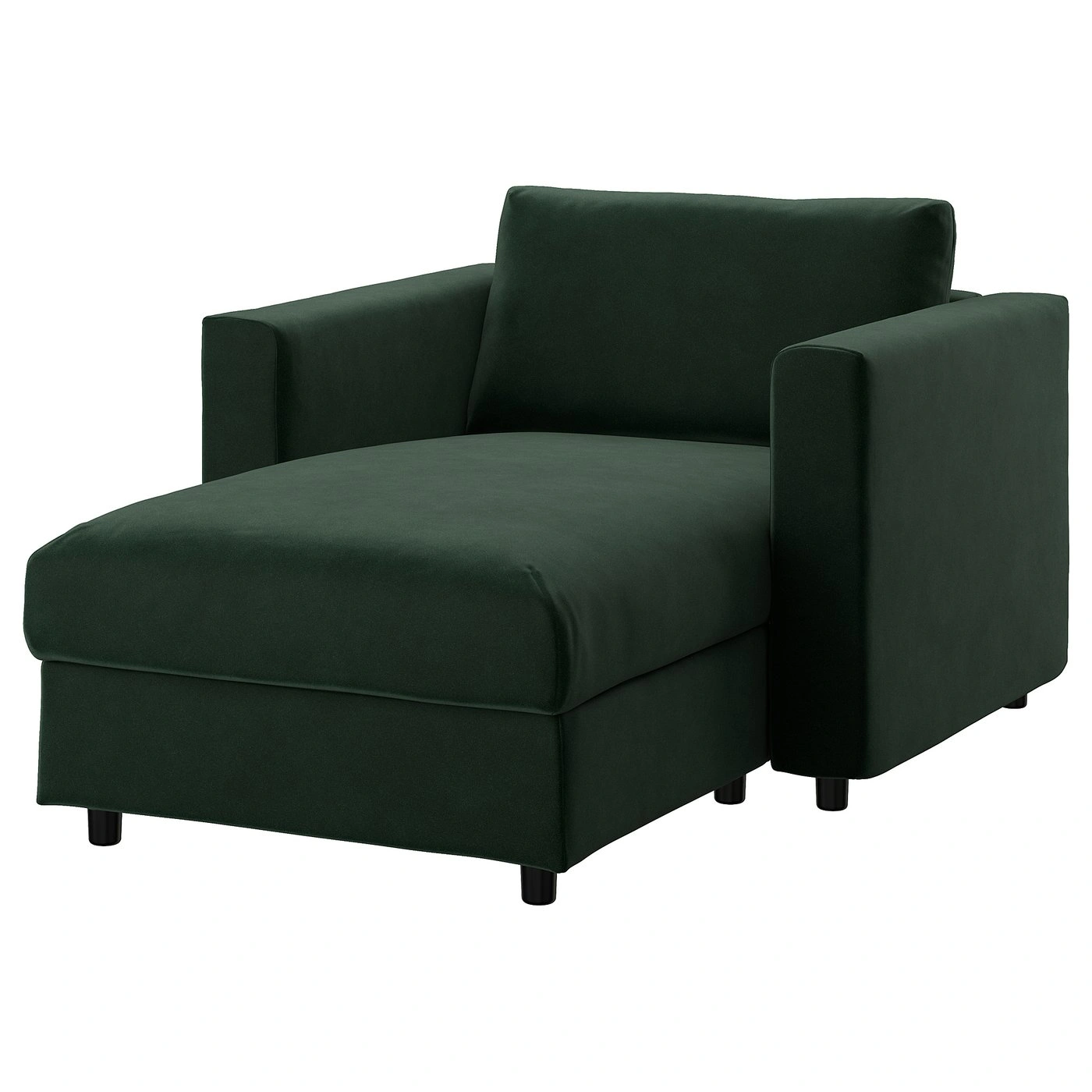 Chaise longue verde oscuro-ordervexa