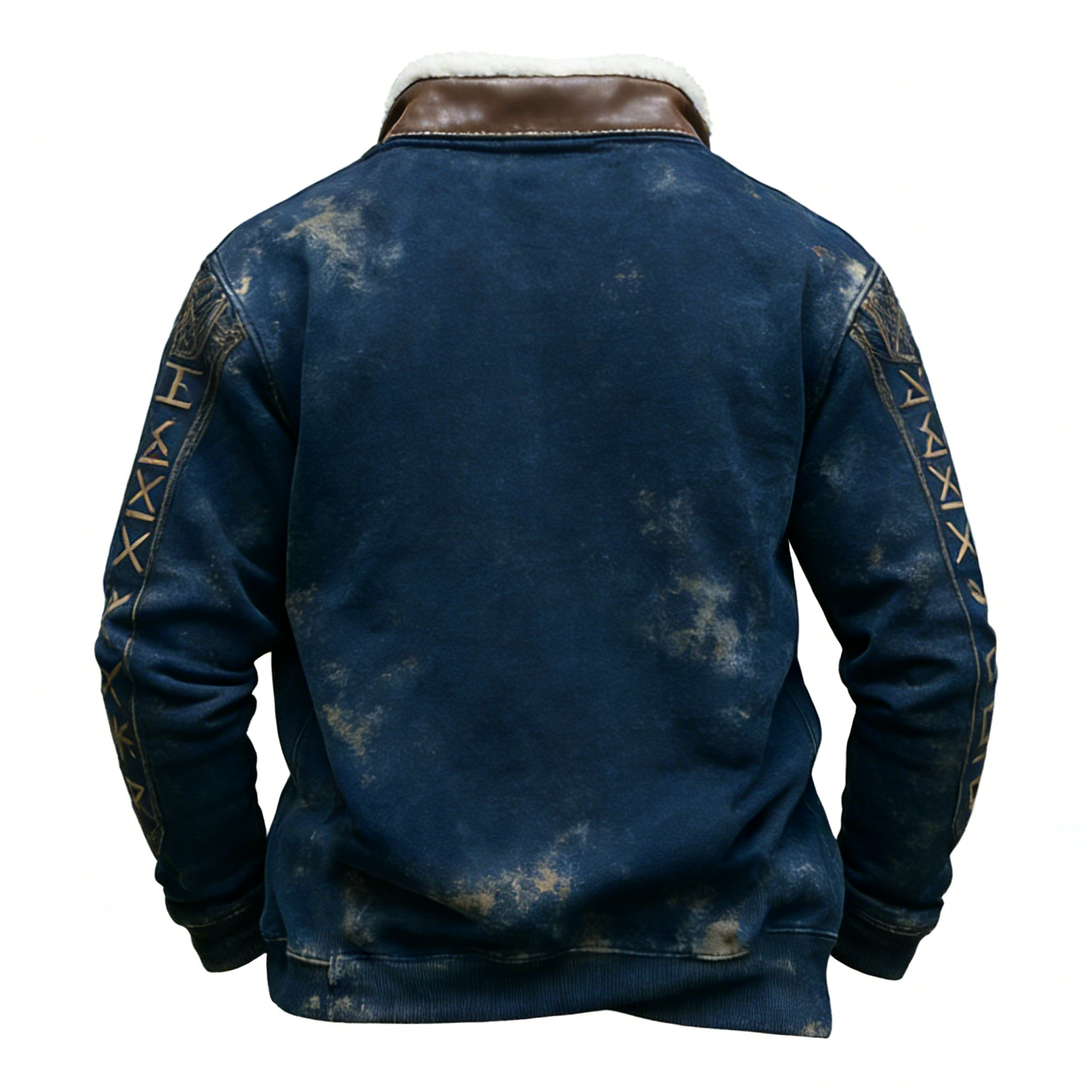 Norse Winter Viking Sherpa Half-Zip Fleece - NorseKin detail view 4