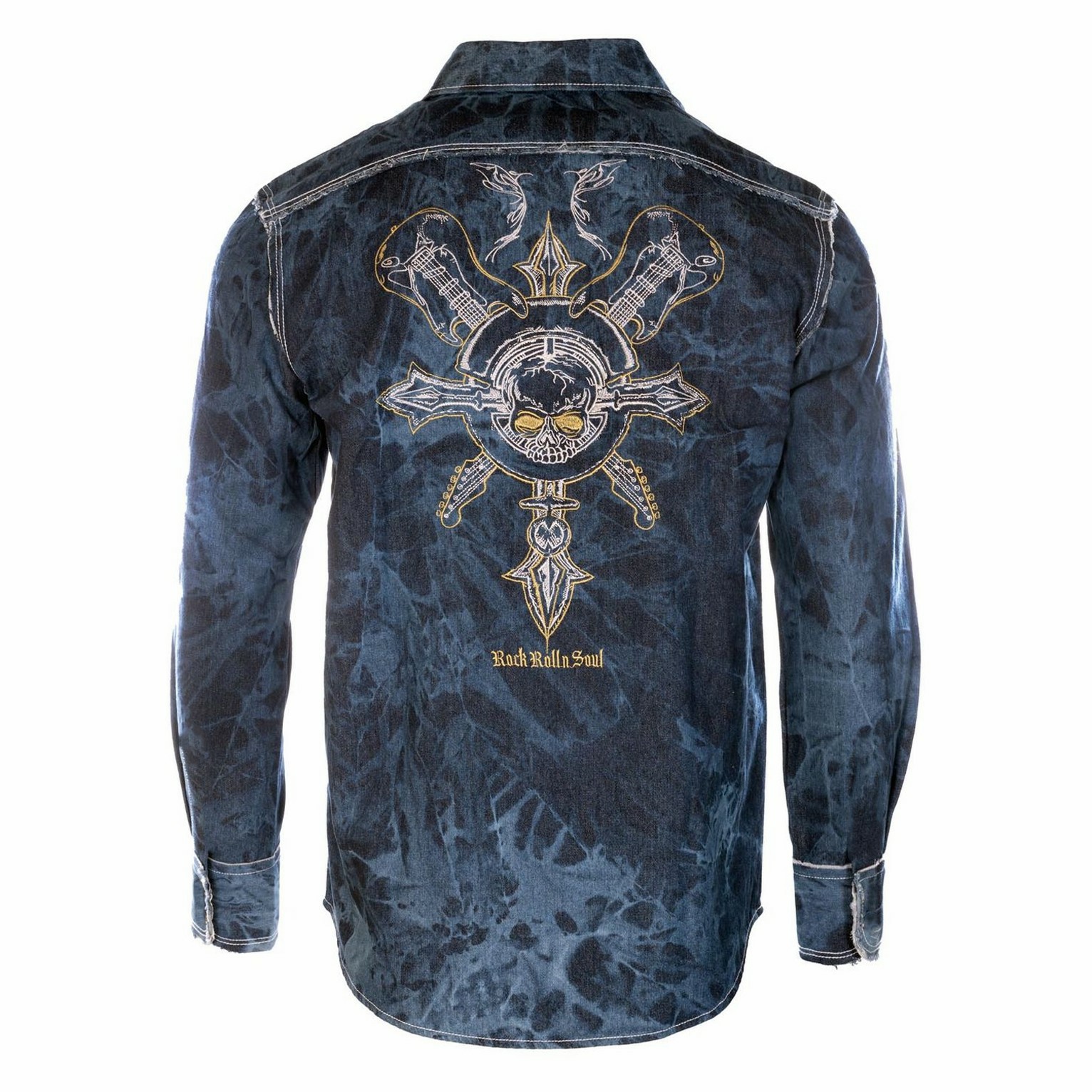 Skull Distressed Shirt - NorseKin detail view 3