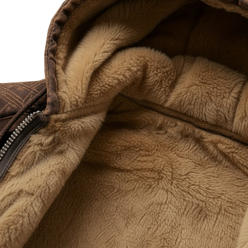 Norse Rune Fleece Full-Zip Hoodie - NorseKin detail view 4