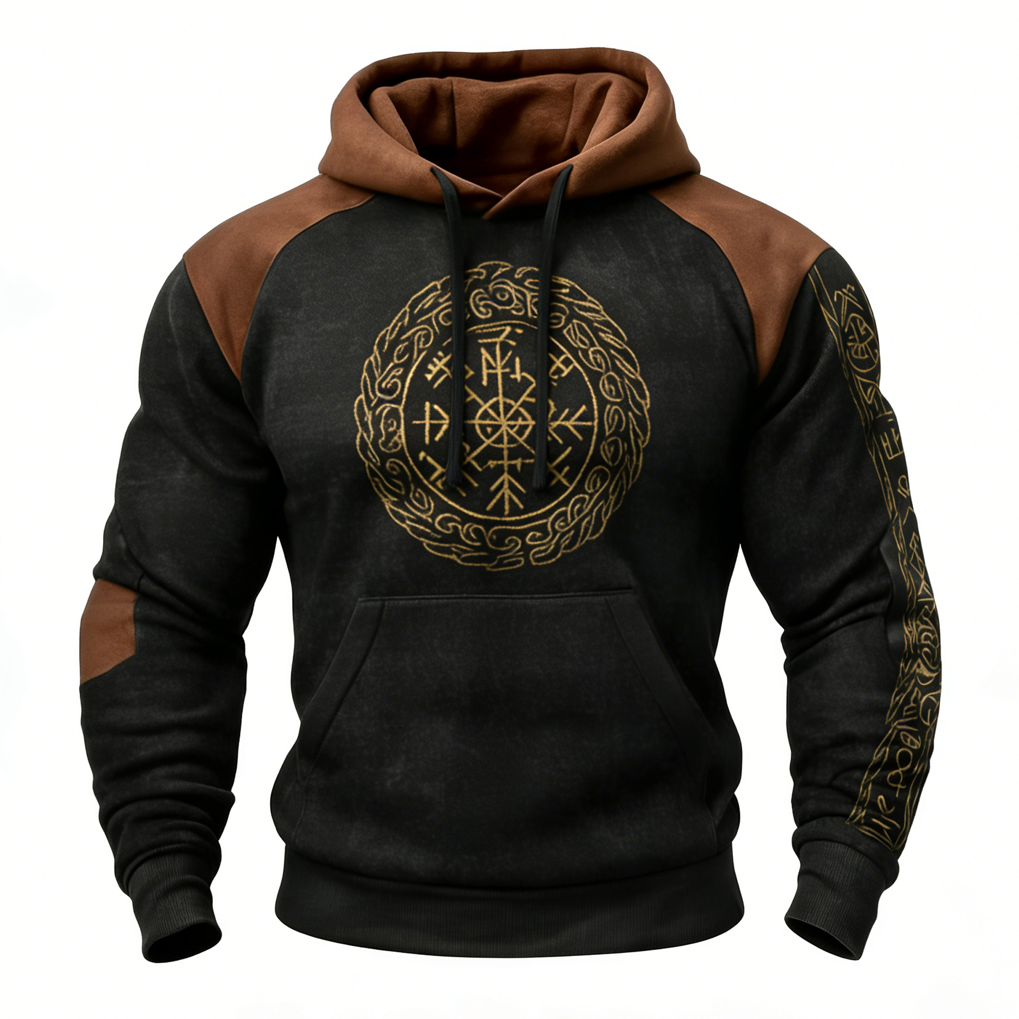 Vegvisir Compass Graphic Pullover Hoodie - NorseKin detail view 3