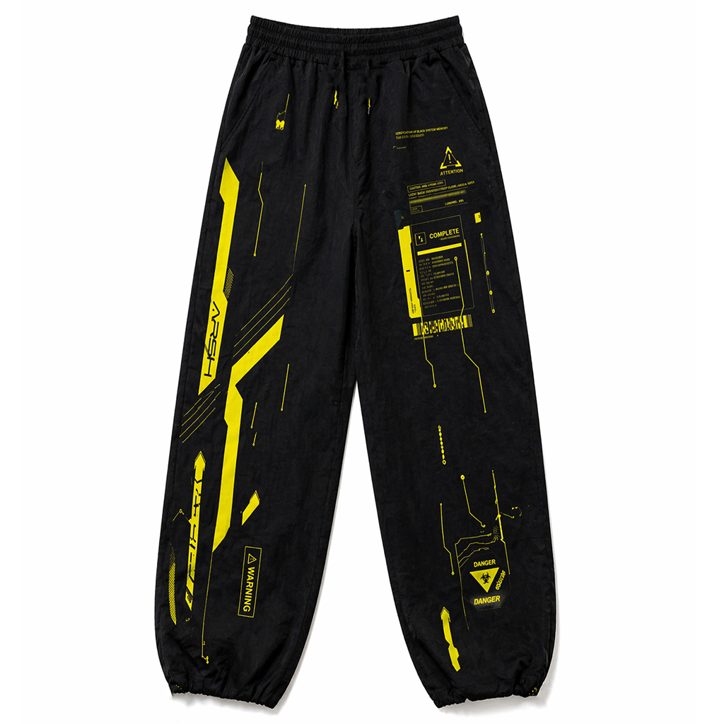 Techwear Black Jogger Pants - NorseKin detail view 2