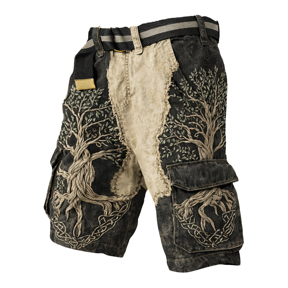 Celtic Knot Cargo Shorts - NorseKin detail view 2