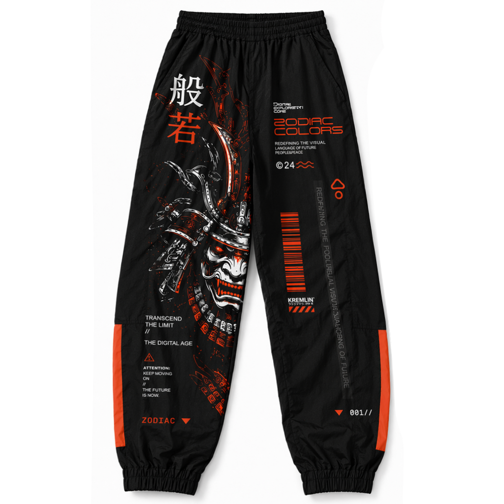 Techwear Black Jogger Pants - NorseKin detail view 2