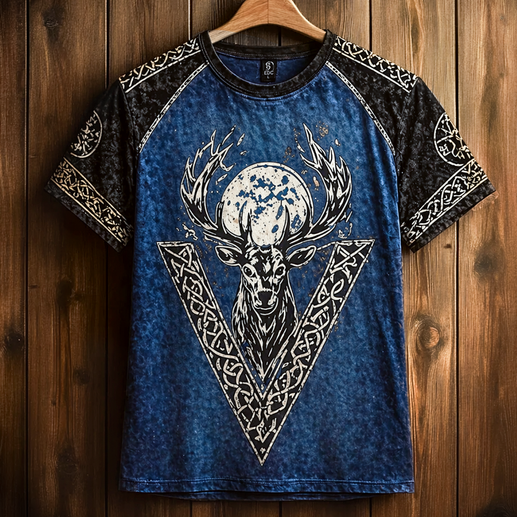 Celtic Knot Blue T-Shirt - NorseKin front view