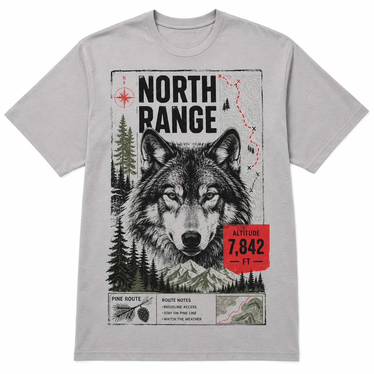 North Range Wolf Graphic T-Shirt