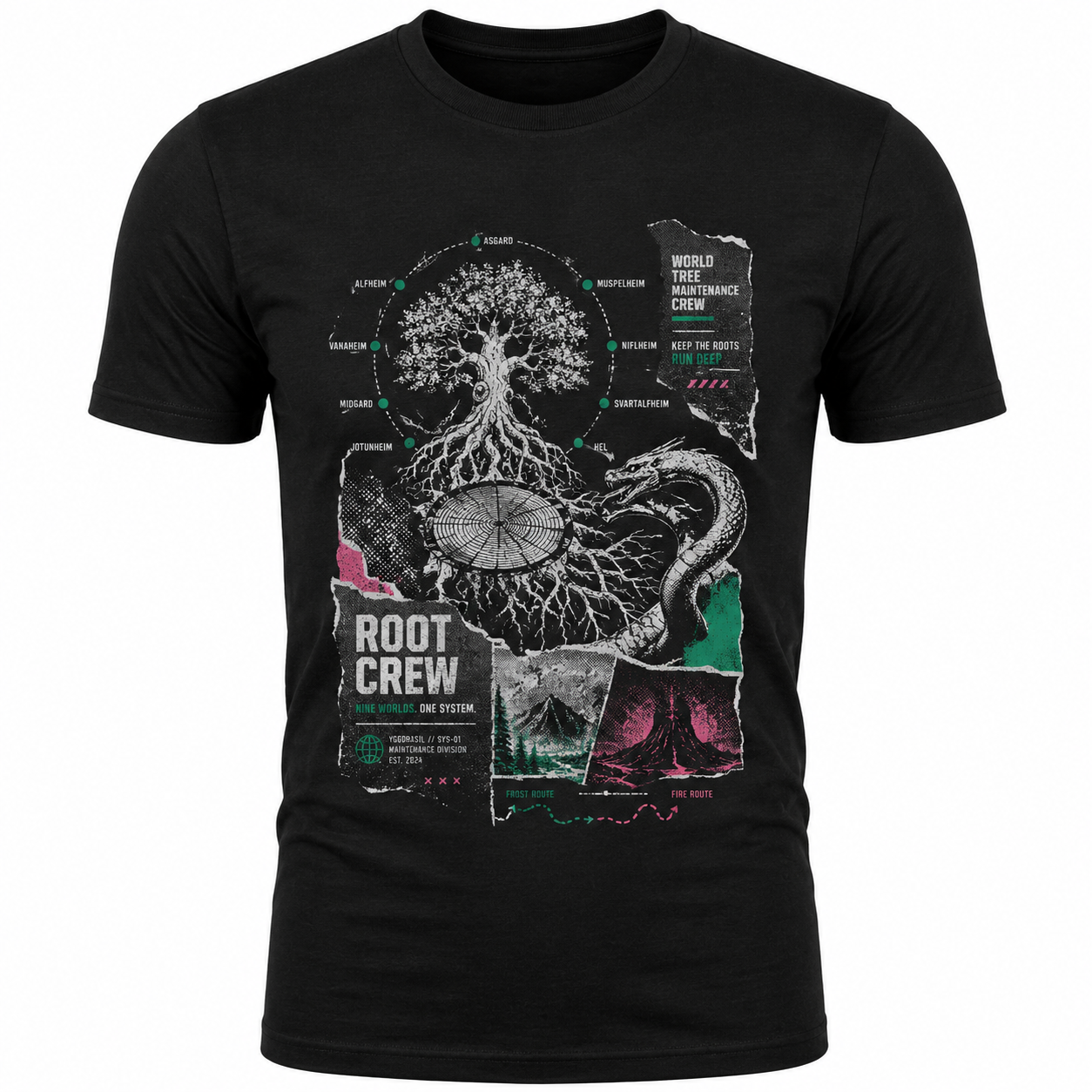 Road Rune Compass T-Shirt
