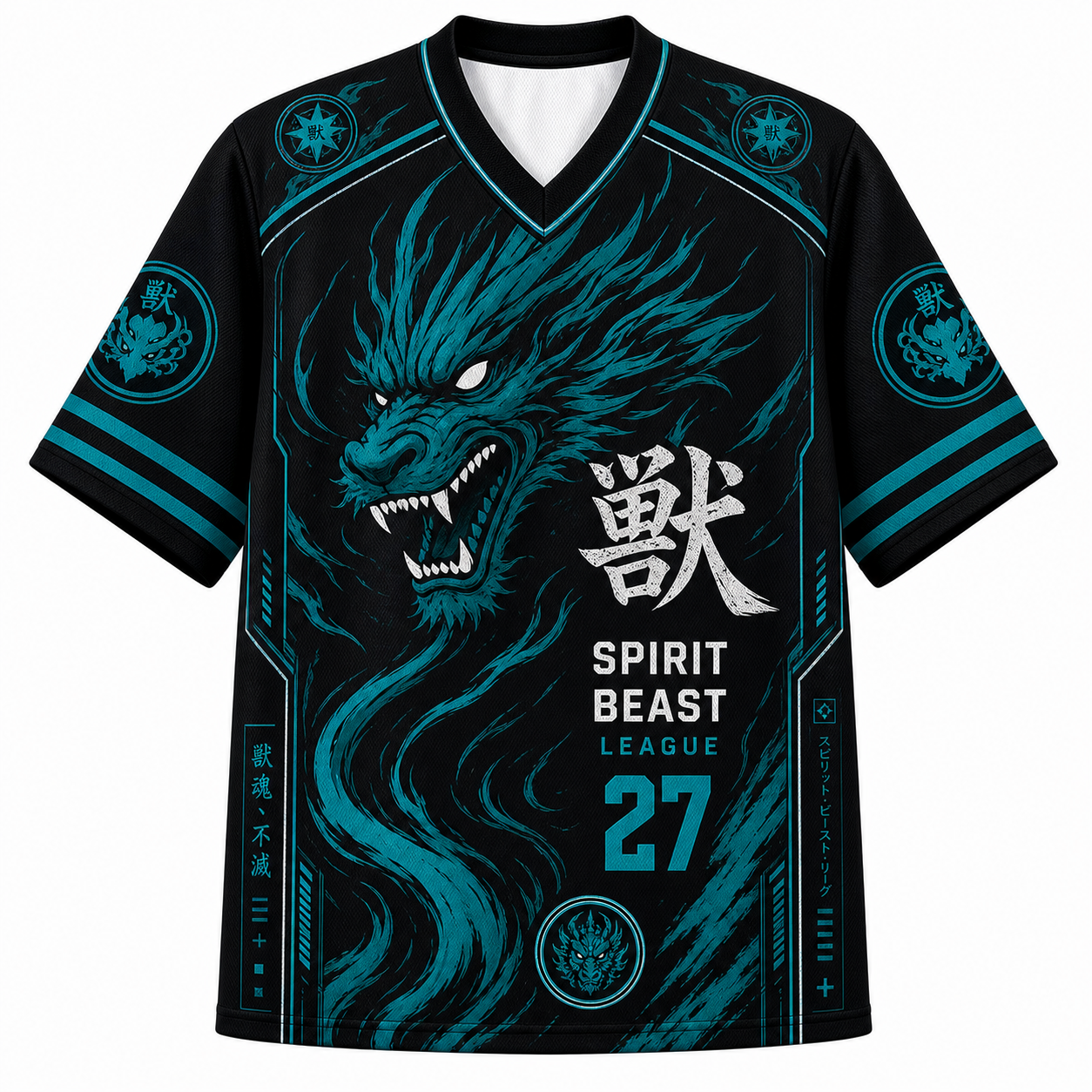 White Dragon Mesh Jersey