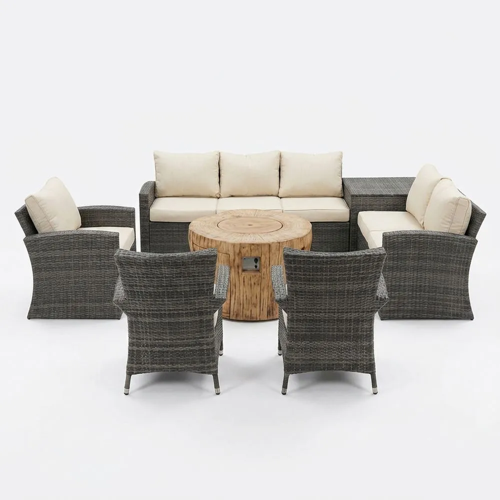 Conjunto de enredaderas sintéticas grises para jardín