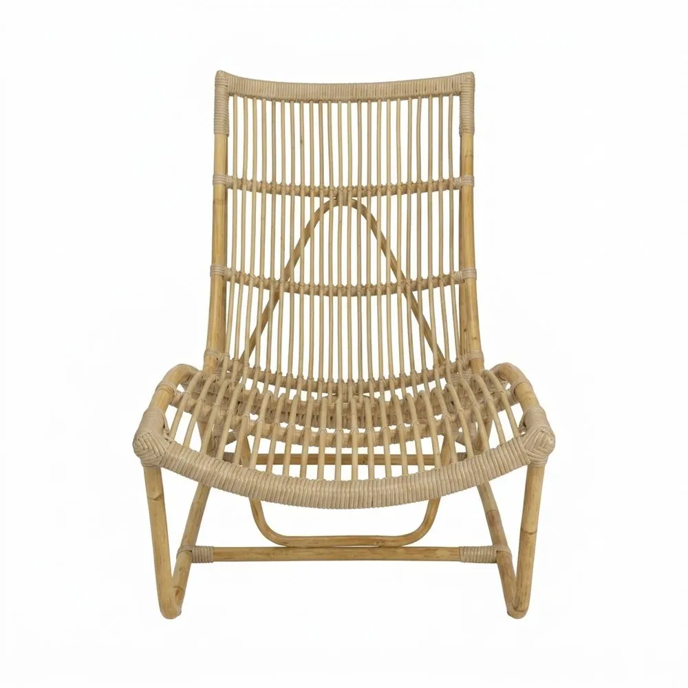 Silla de ratán natural 70x80x90 cm