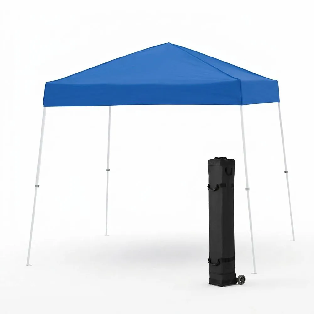 Carpa plegable de acero y poliéster azul 3x3m
