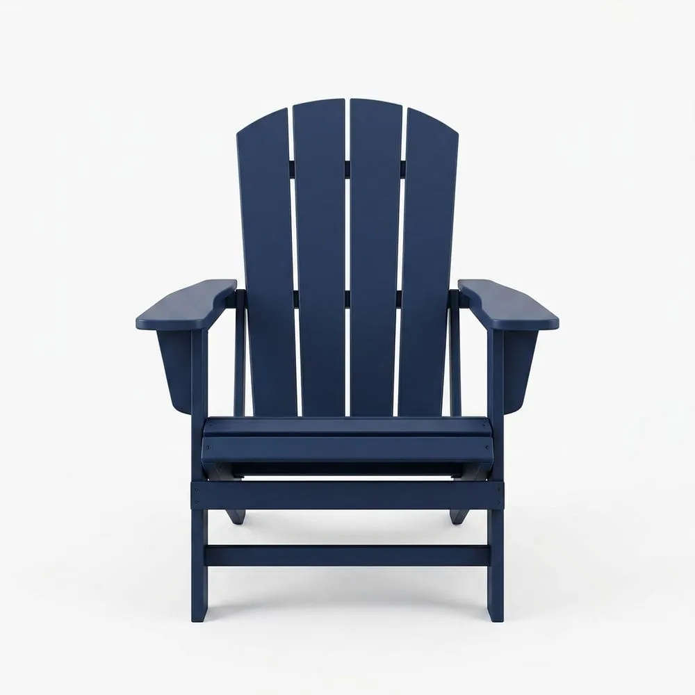 Silla de Exterior Adirondack Madera Compuesta Azul