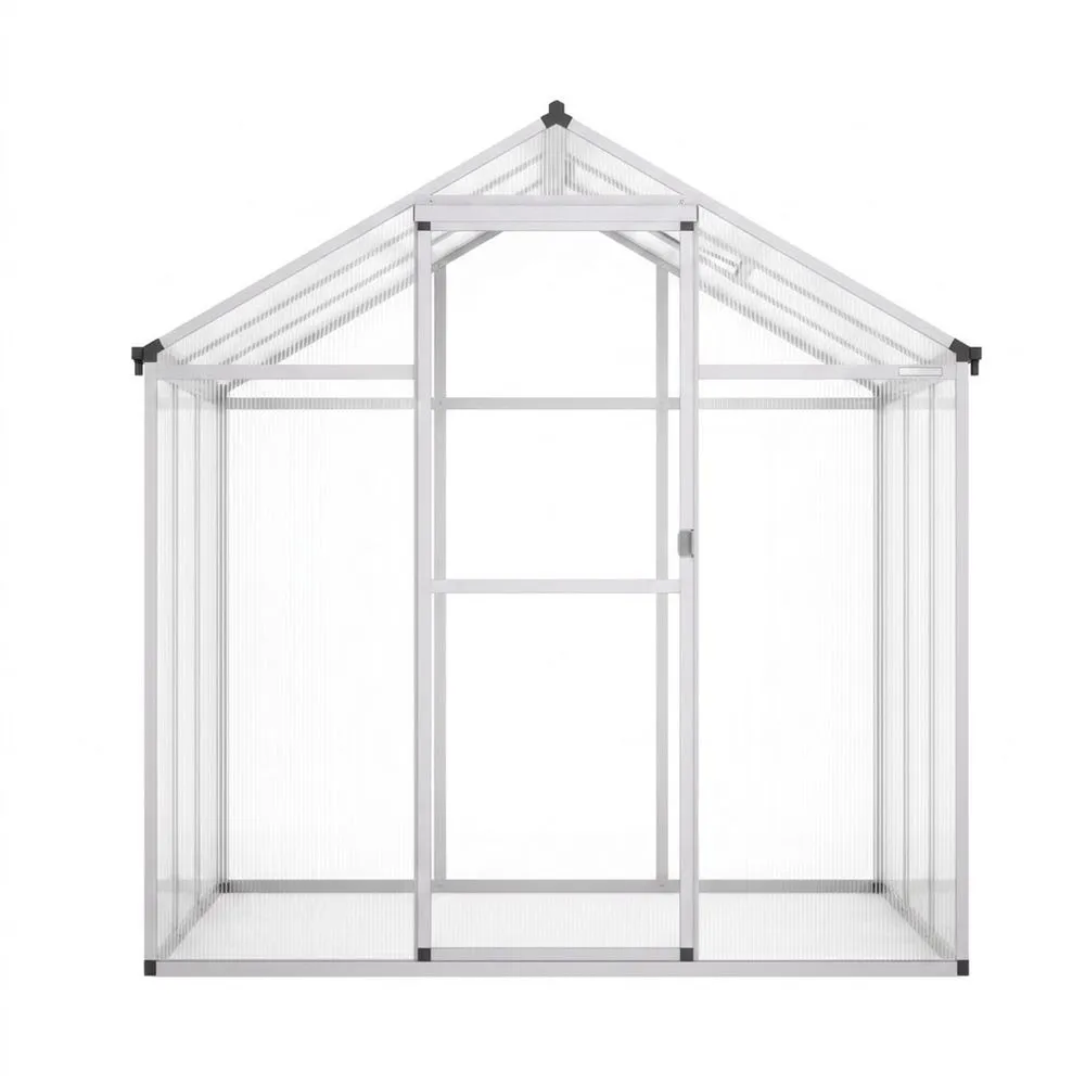 Invernadero de Policarbonato y Aluminio 190x185x195 cm