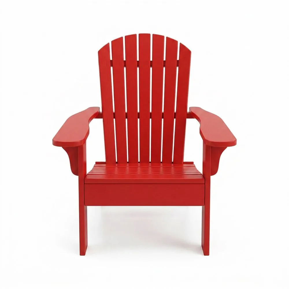 Silla Adirondack de pino rojo